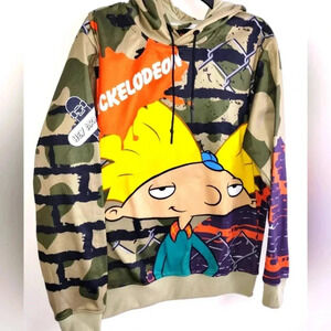 Cartoon Nickelodeon Hey Arnold Characters Boys Junior Graphic Hoodie Medium